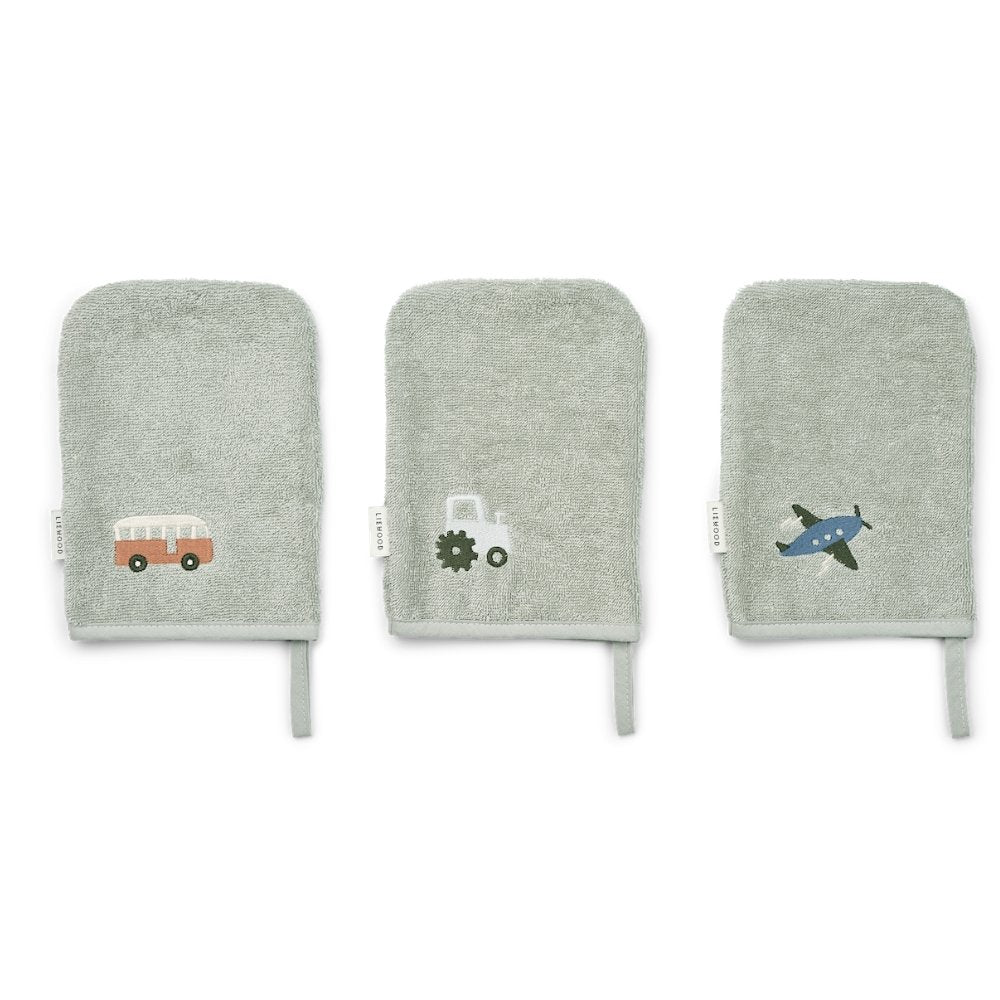 Waschlappen 3er Pack Sylvester Dove blue mix main image 0