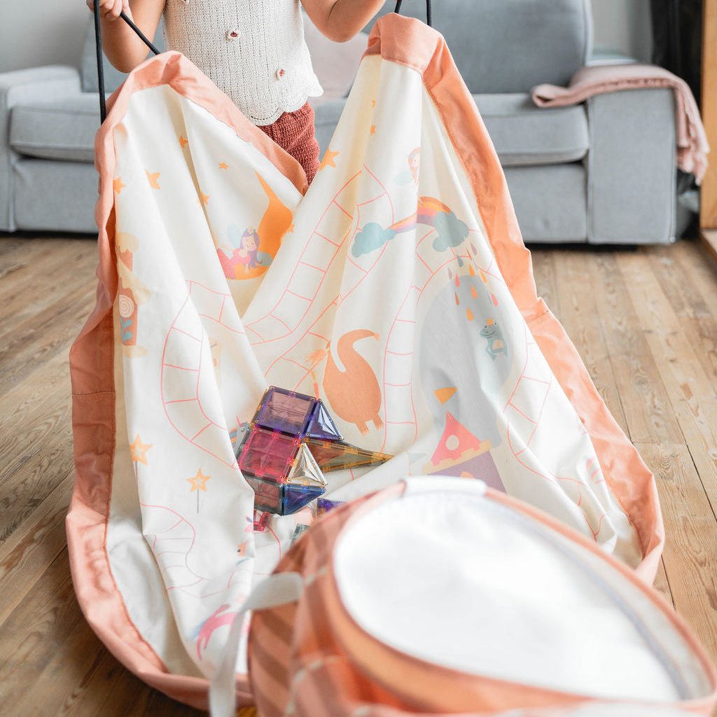 2 - in - 1 Spielmatte und Aufbewahrungskorb Fairyworld - Little Baby Pocket