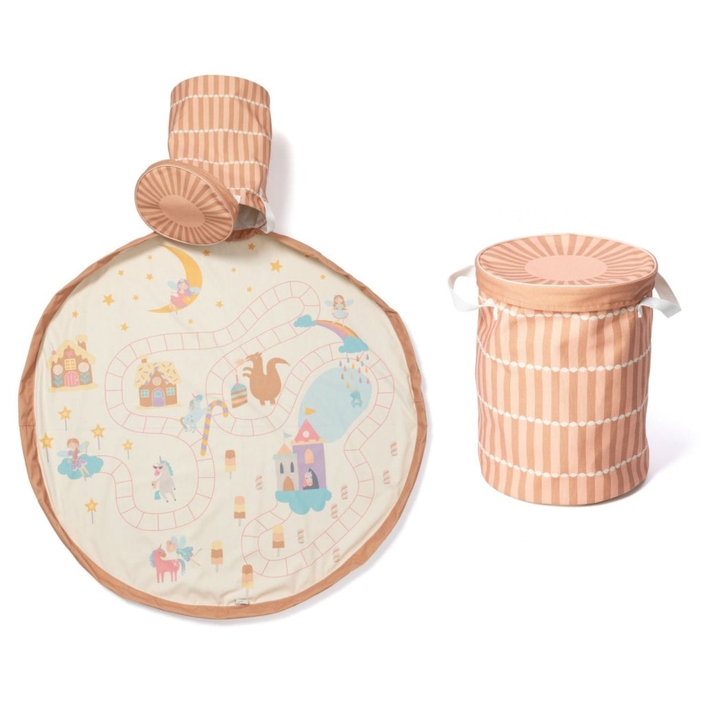2 - in - 1 Spielmatte und Aufbewahrungskorb Fairyworld - Little Baby Pocket