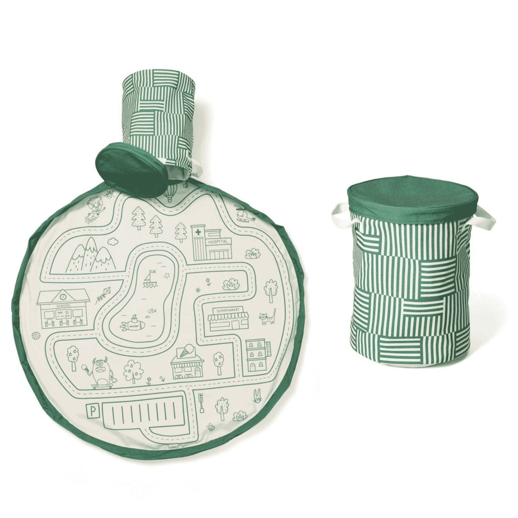 2 - in - 1 Spielmatte und Aufbewahrungskorb Roadmap - Little Baby Pocket