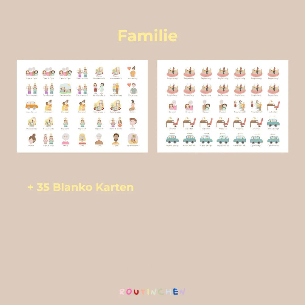 3 Routineplaner inkl. Symbole Bunt - Little Baby Pocket