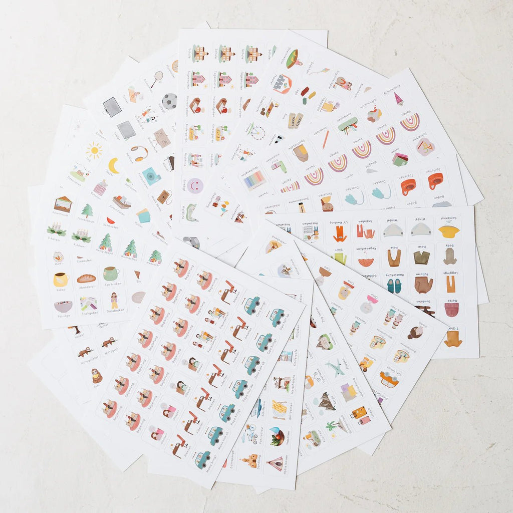 3 Routineplaner inkl. Symbole Bunt - Little Baby Pocket