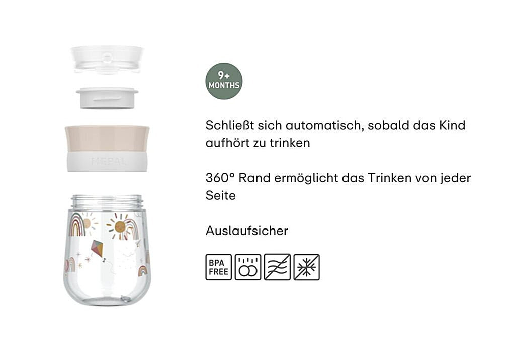 Mepal - 360° Trinklernbecher Mepal Mio - Sunshine Rainbow
