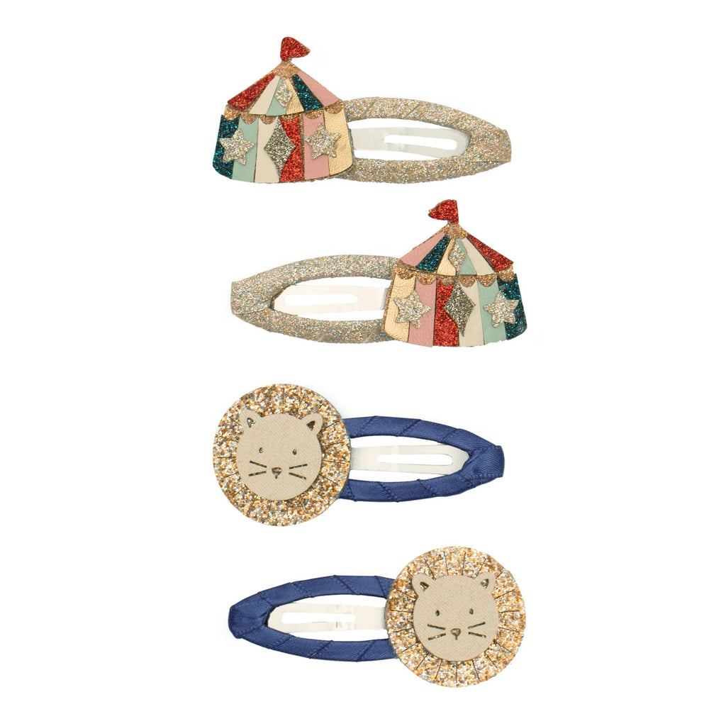 4er Set Haarspangen Circus Lion - Little Baby Pocket