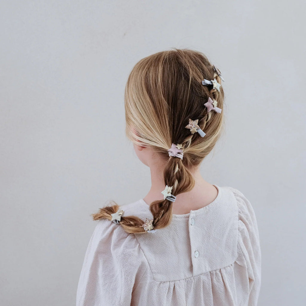 8er Set Haarspangen Sparkle Star - Little Baby Pocket