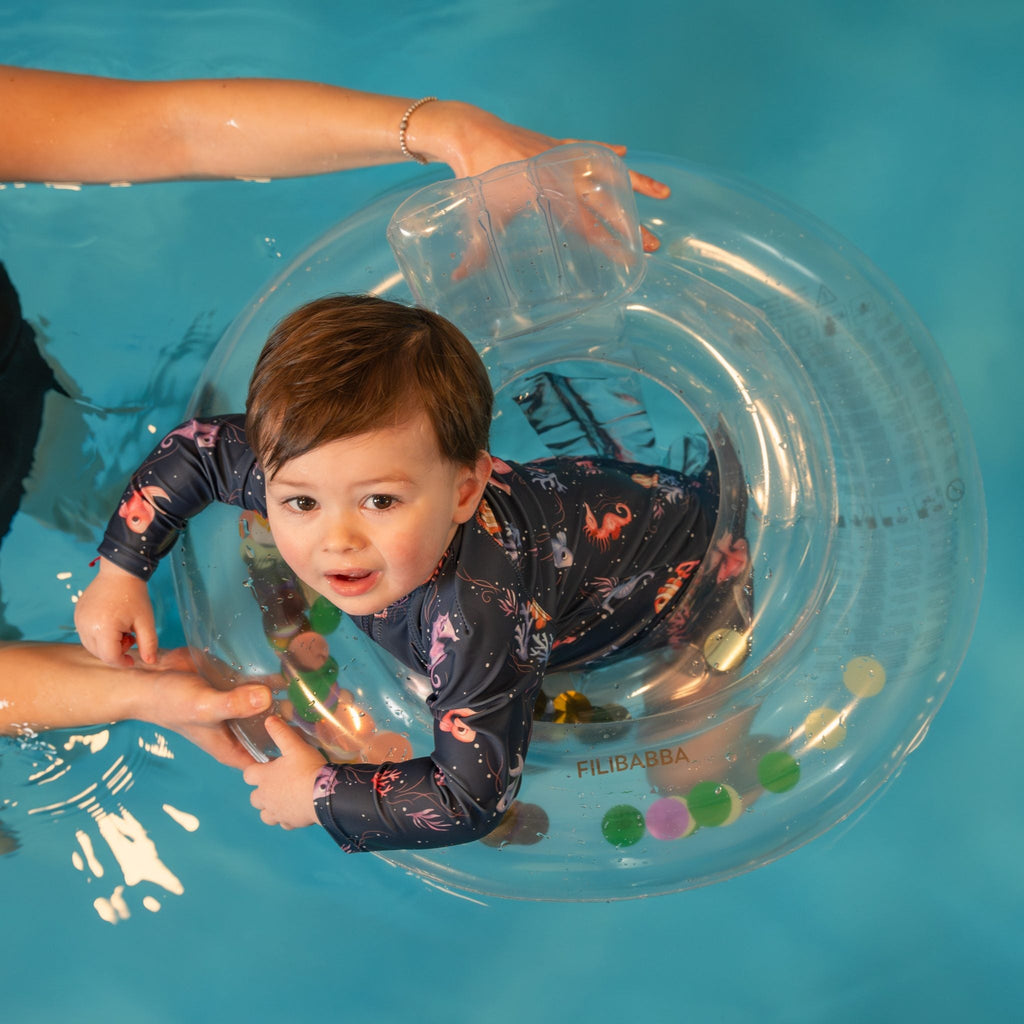 Baby Schwimmring Alfie - Regenbogen Konfetti - Little Baby Pocket
