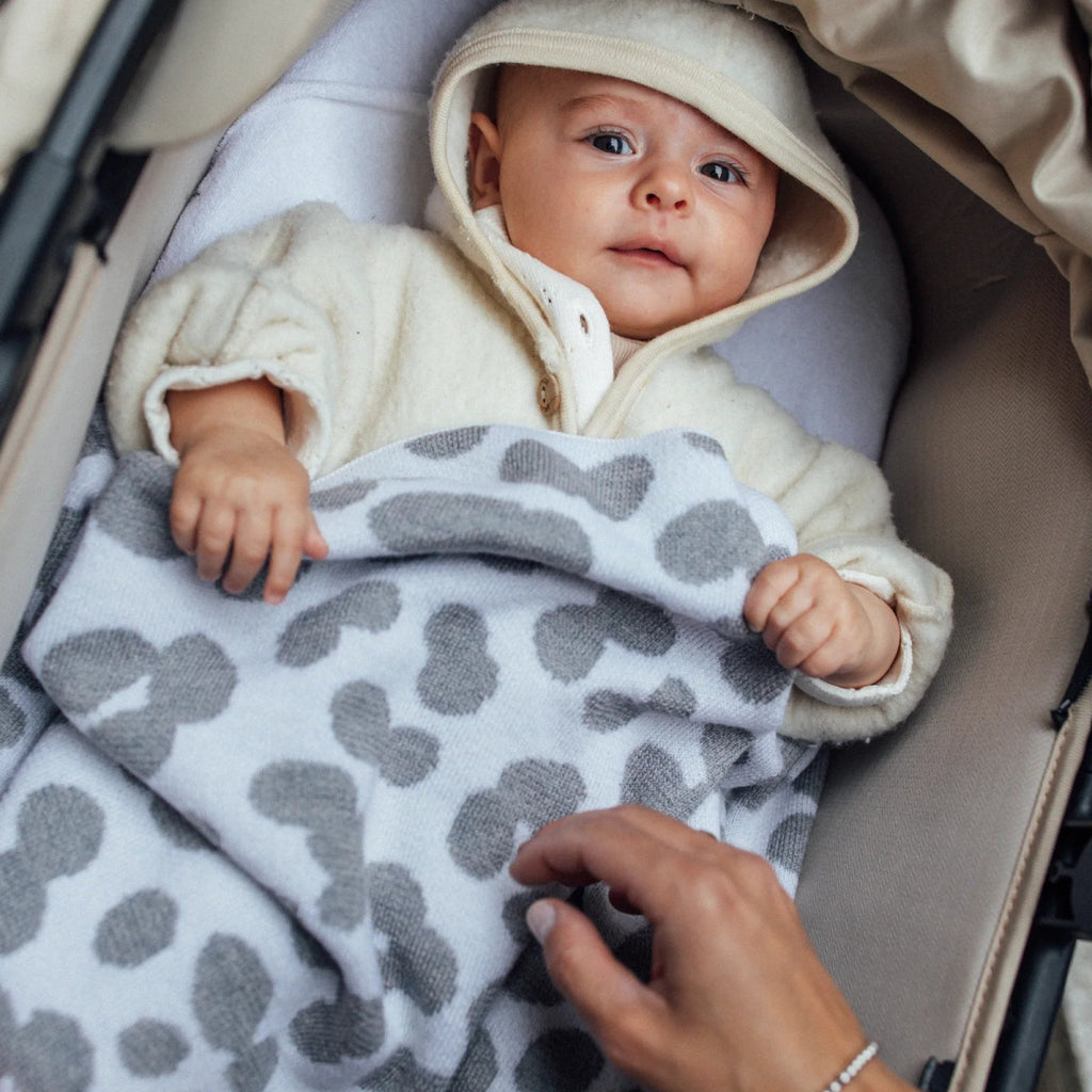 Babydecke aus Merinowolle Dotty - Little Baby Pocket