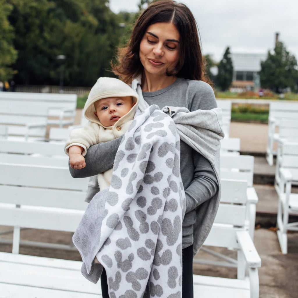 Babydecke aus Merinowolle Dotty - Little Baby Pocket