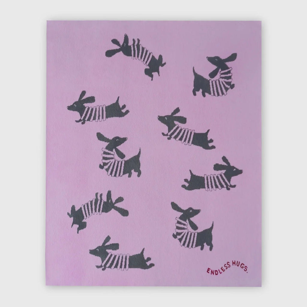 Endless Hugs - Babydecke "Happy Puppy" Pink