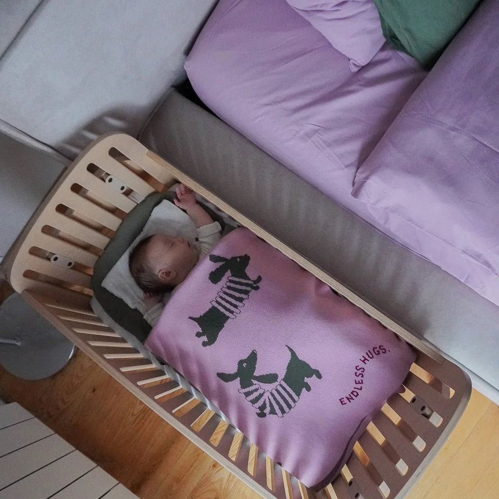 Endless Hugs - Babydecke "Happy Puppy" Pink