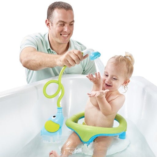 Yookidoo - Babydusche Elefant in Blau mit Grün