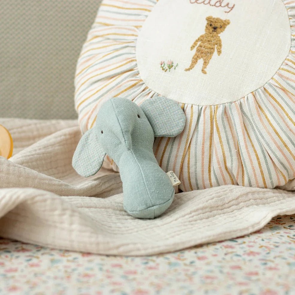 Babyrassel Elefant Hellblau Lullaby Friends - Little Baby Pocket