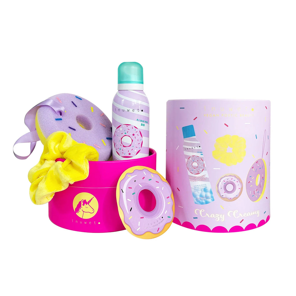 Inuwet - Bad & Dusche Geschenkset "Crazy Creamy Donut"