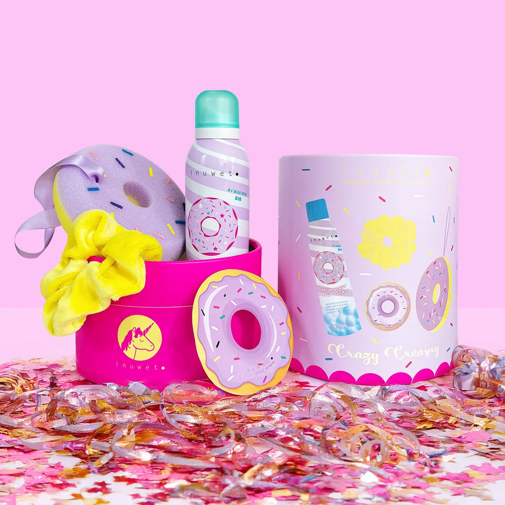Inuwet - Bad & Dusche Geschenkset "Crazy Creamy Donut"
