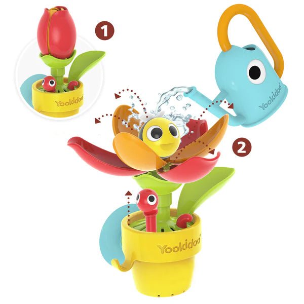 Yookidoo - Badespielzeug - Blumentopf mit Tulpe