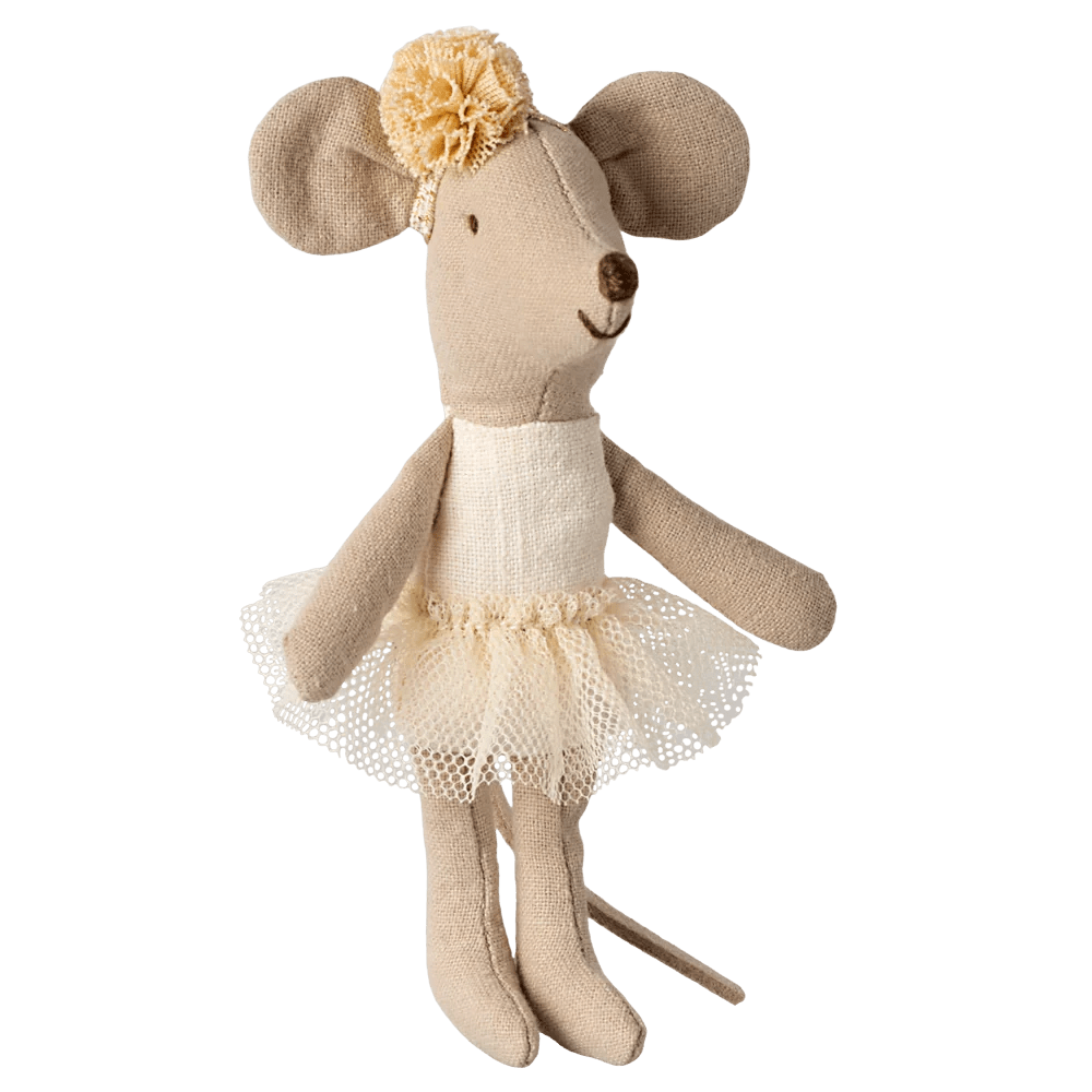 Ballerina Maus, Little Sister Off White - Little Baby Pocket