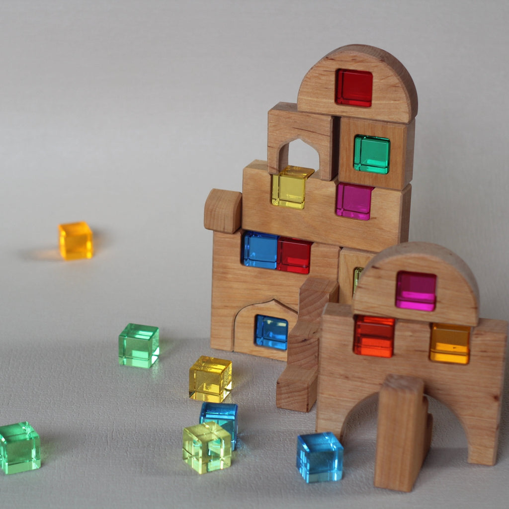 Bauspiel Lichtbauschloss 34 Teile - Little Baby Pocket