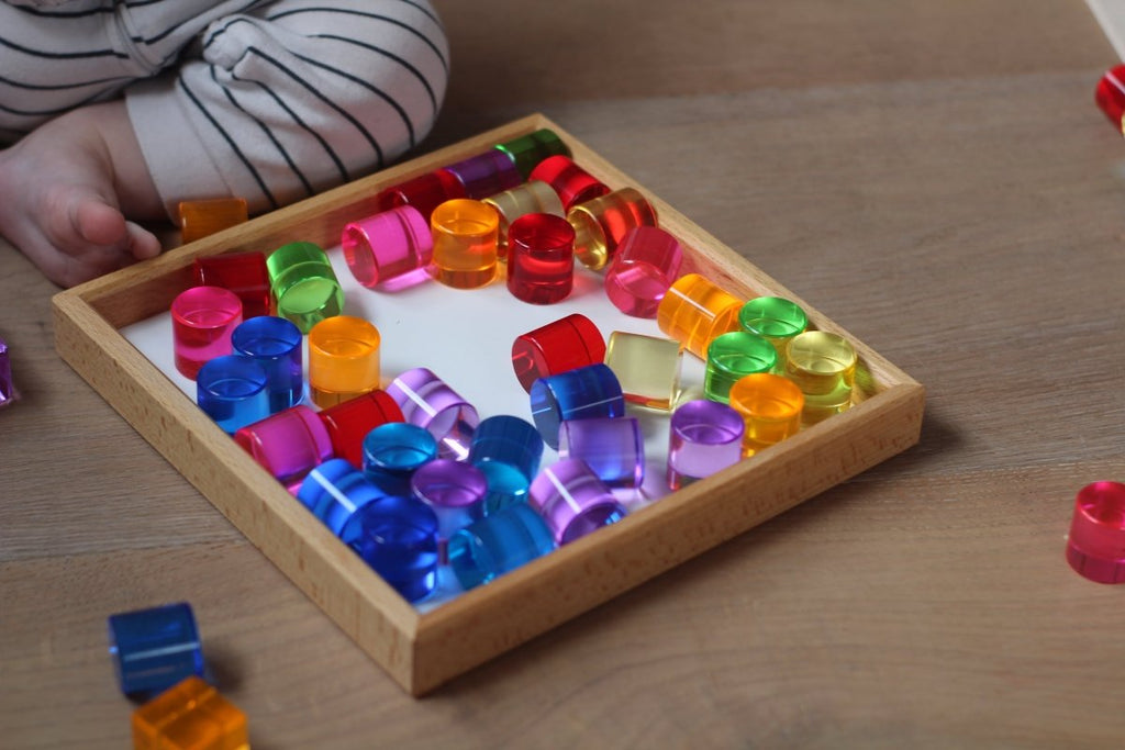 Bauspiel Lichtbauzylinder 64 Teile - Little Baby Pocket