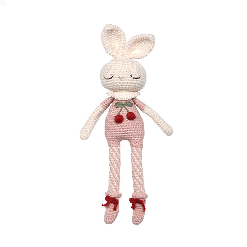 Crochet Britney Bunny Cherry Blossom pink - Little Baby Pocket