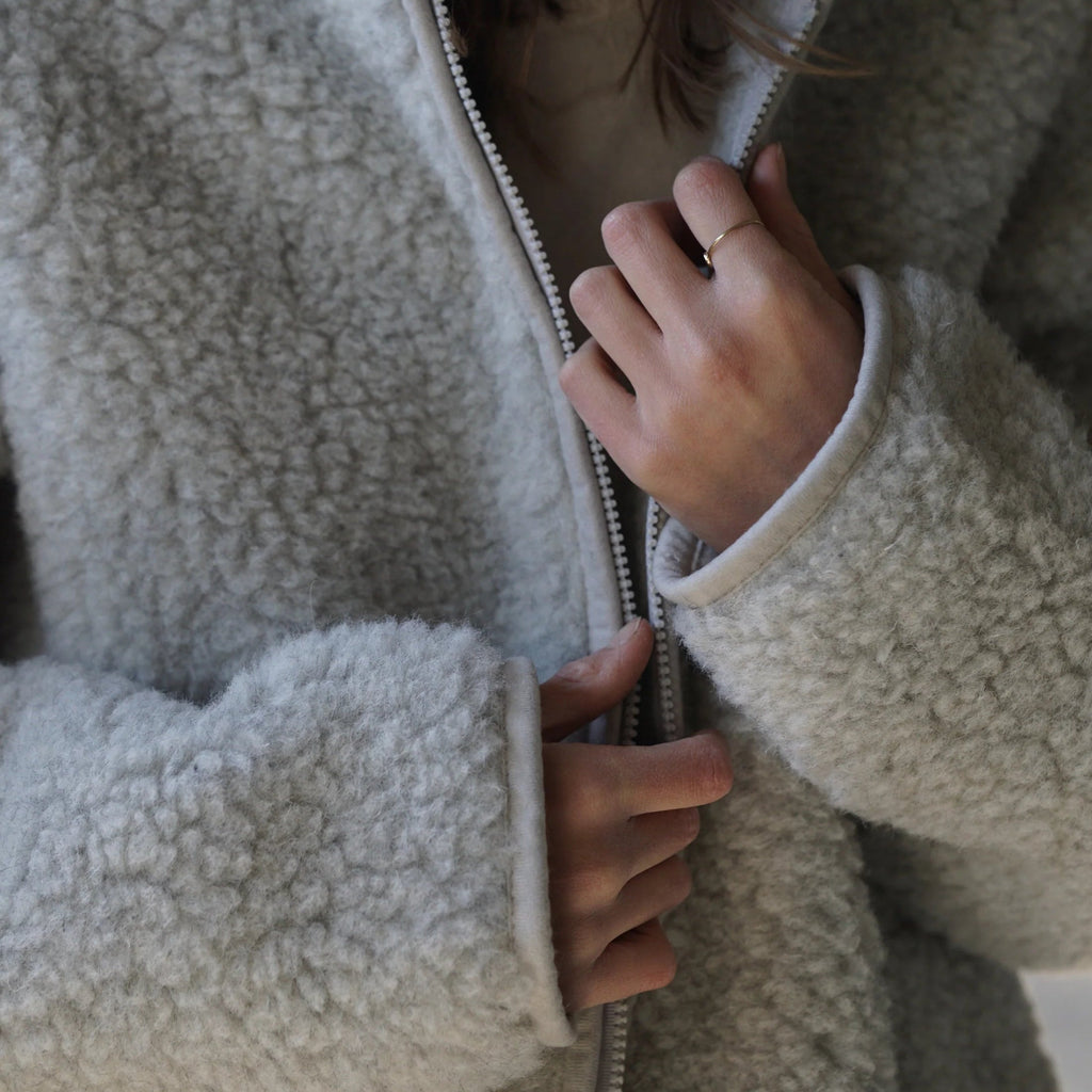 A Basic Brand - Damen Woll Jacke