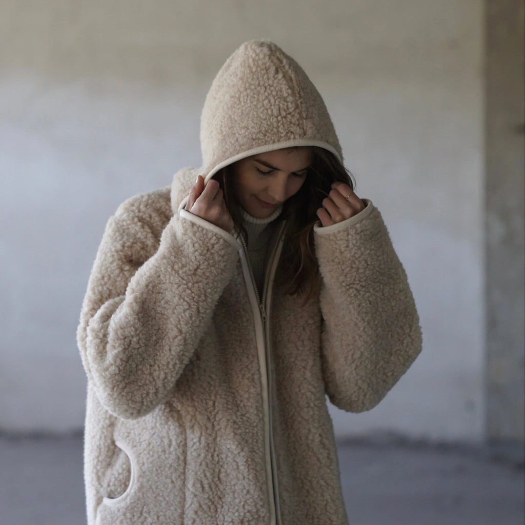 A Basic Brand - Damen Woll Jacke