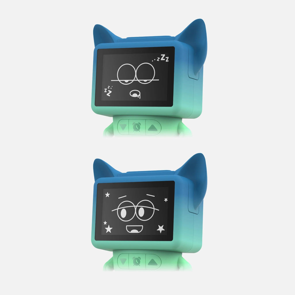 MOB - "Dancing Clock" Wecker Blue