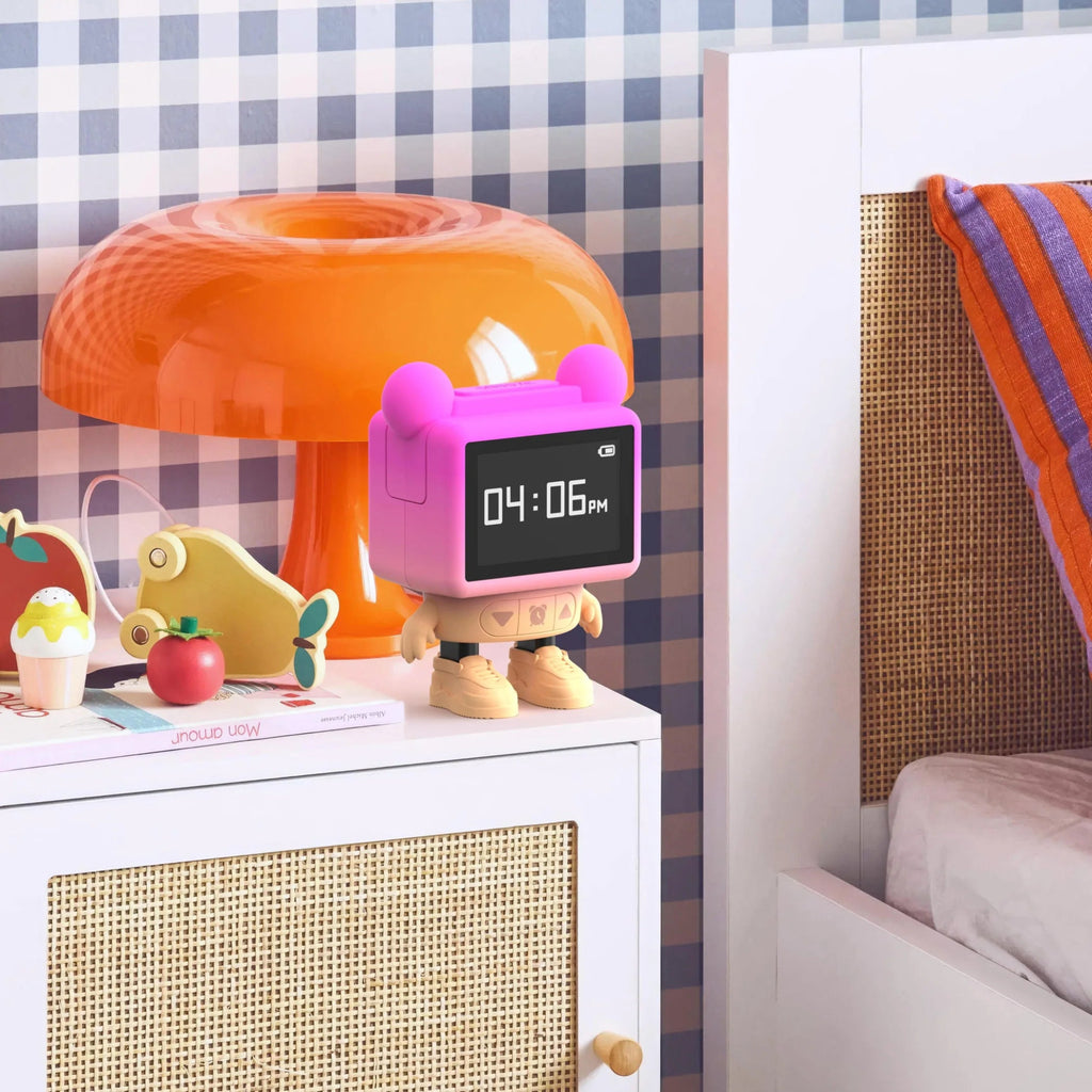 MOB - "Dancing Clock" Wecker Pink
