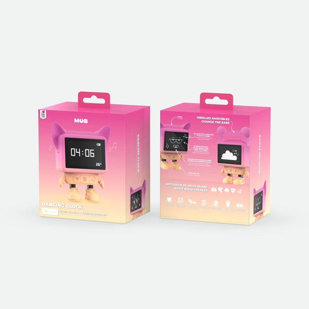 MOB - "Dancing Clock" Wecker Pink