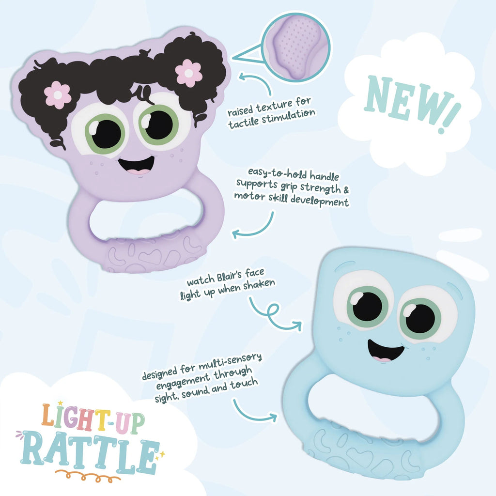 Glo pals - Der Glo Pals Light - Up Rassel Lila