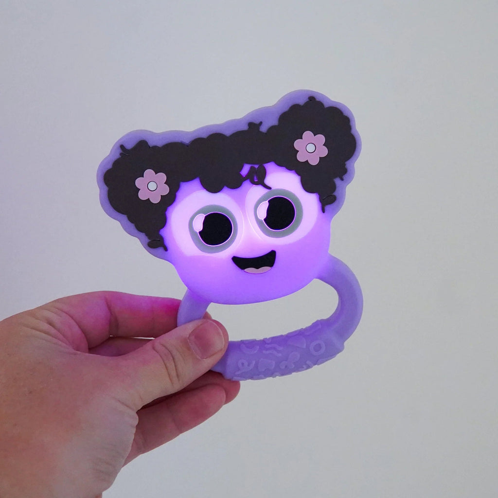Glo pals - Der Glo Pals Light - Up Rassel Lila