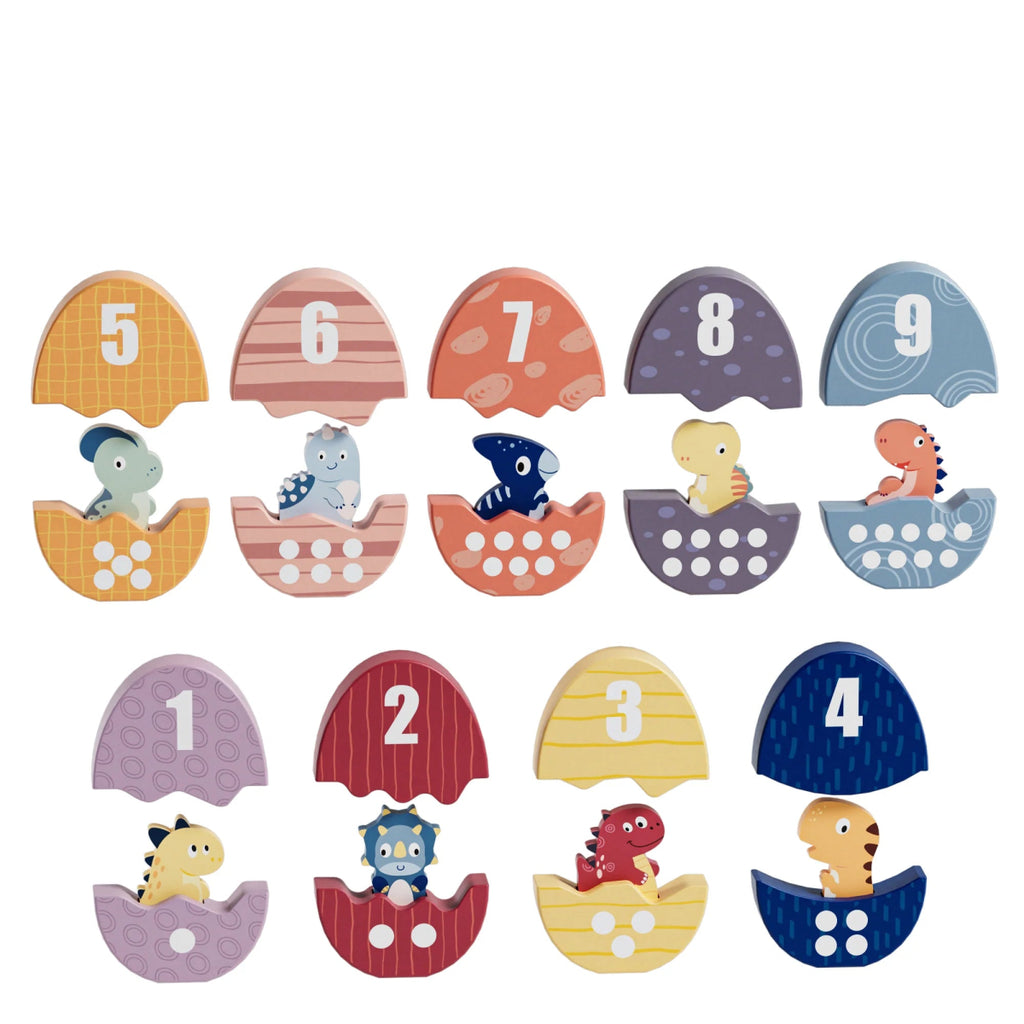 Dinosaurier Lernspielzeug: Zahlen & Formen mit Dino - Eiern - Little Baby Pocket