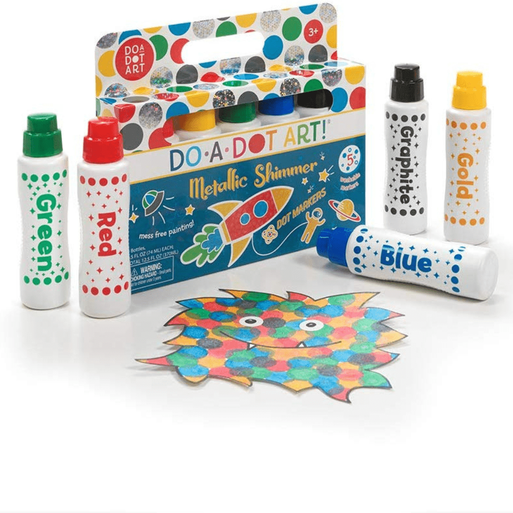 Do - A - Dot Art Große Punktmarker für Kinder Metallisch glitzernd - Little Baby Pocket