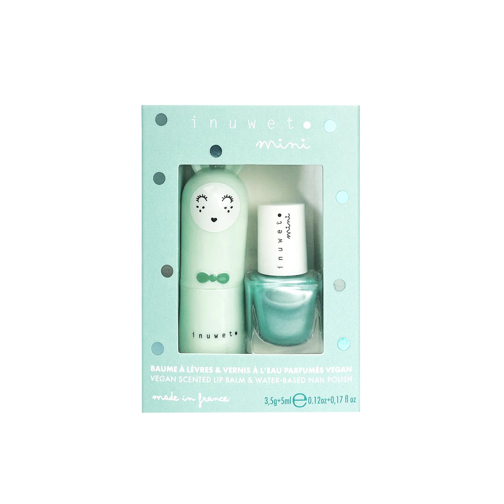 Inuwet - Duo - Set Lippenbalsam und Wasserlack Apfel