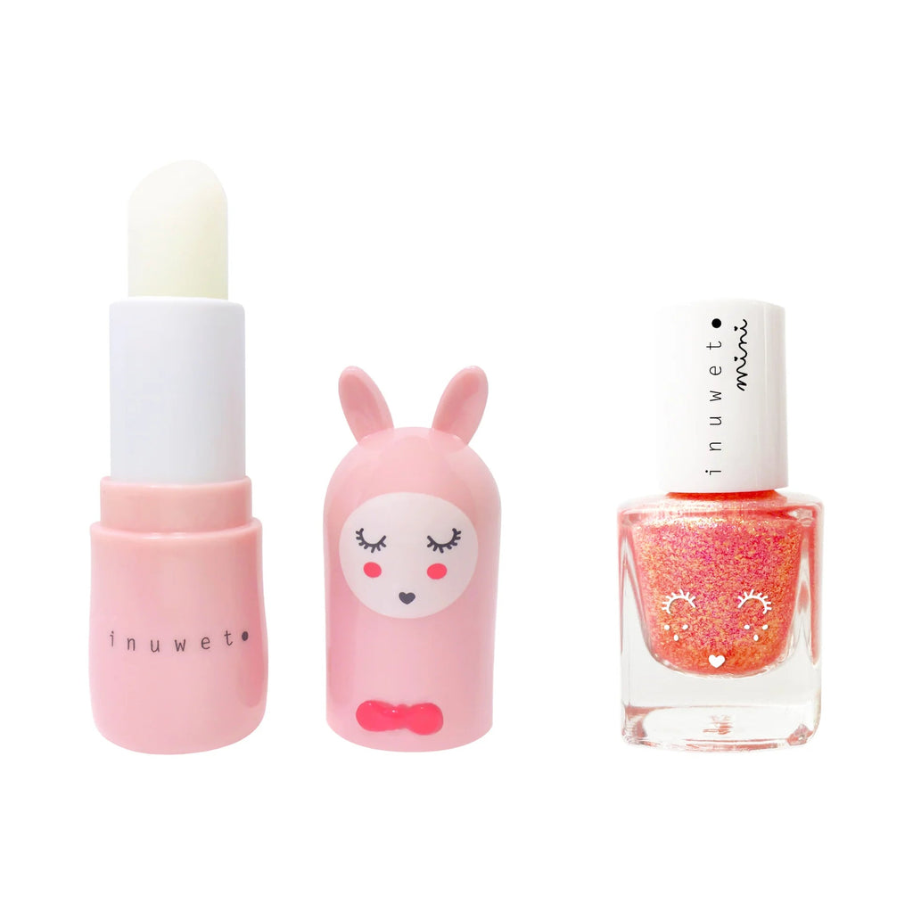 Inuwet - Duo - Set Lippenbalsam und Wasserlack Erdbeere