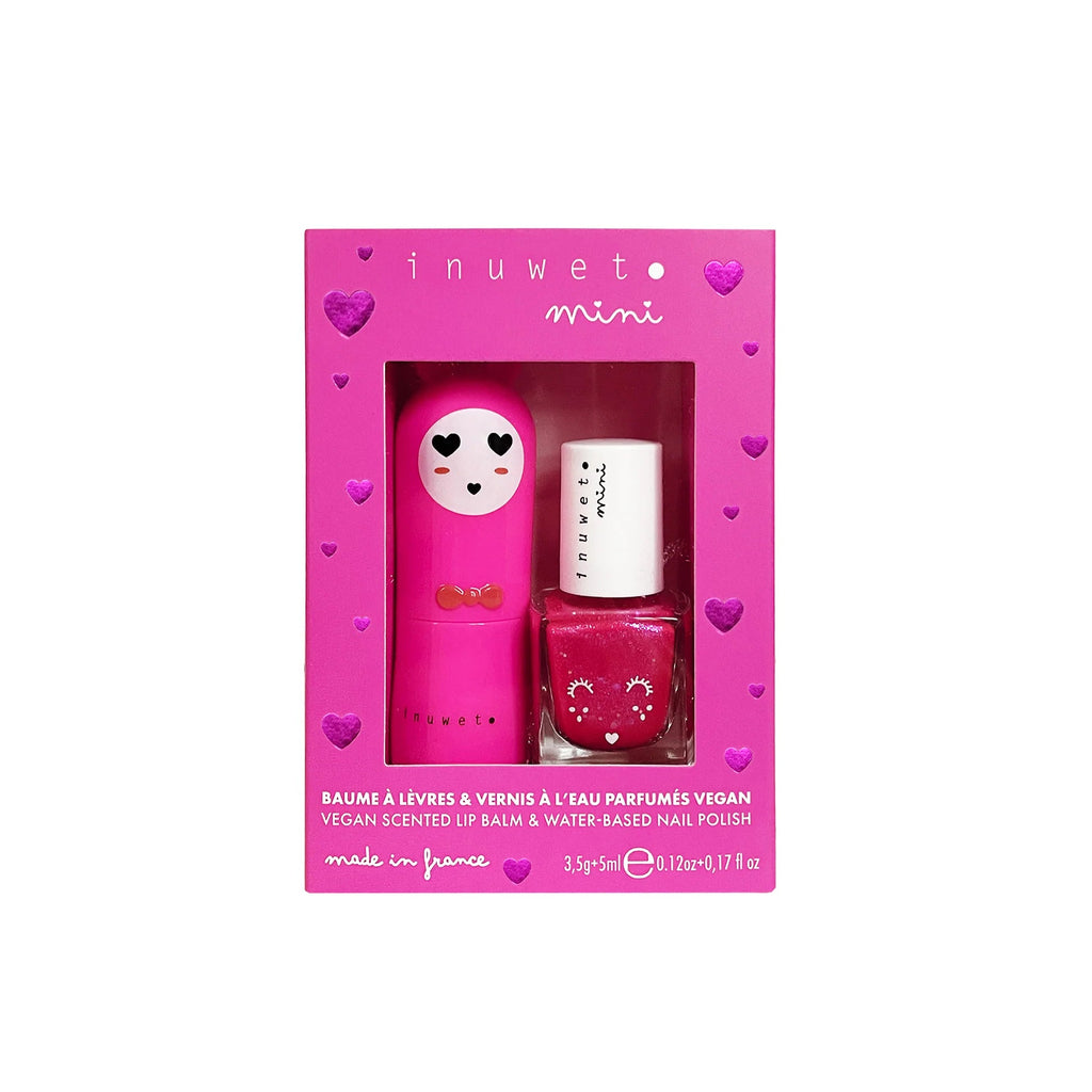 Inuwet - Duo - Set Lippenbalsam und Wasserlack Kirsche