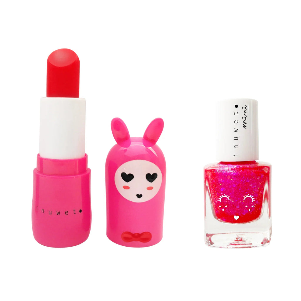 Inuwet - Duo - Set Lippenbalsam und Wasserlack Kirsche