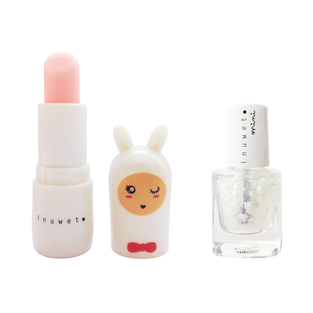 Inuwet - Duo - Set Lippenbalsam und Wasserlack Zucerkwatte