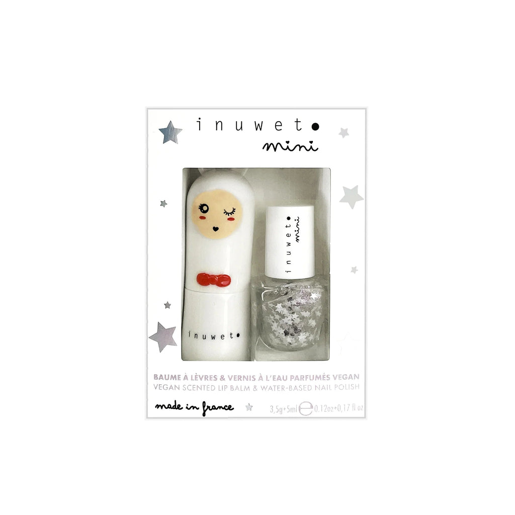 Inuwet - Duo - Set Lippenbalsam und Wasserlack Zucerkwatte