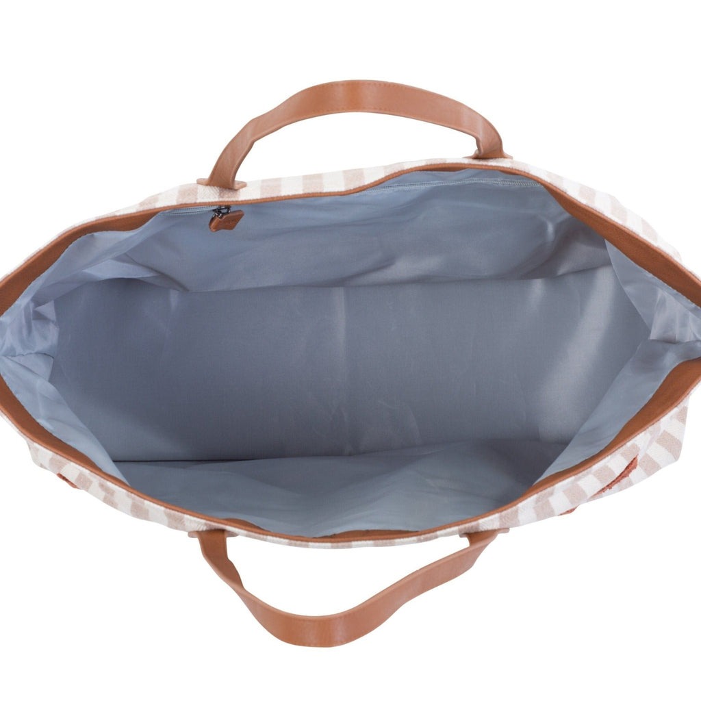 Family Bag Wickeltasche "Streifen Nude" - Little Baby Pocket