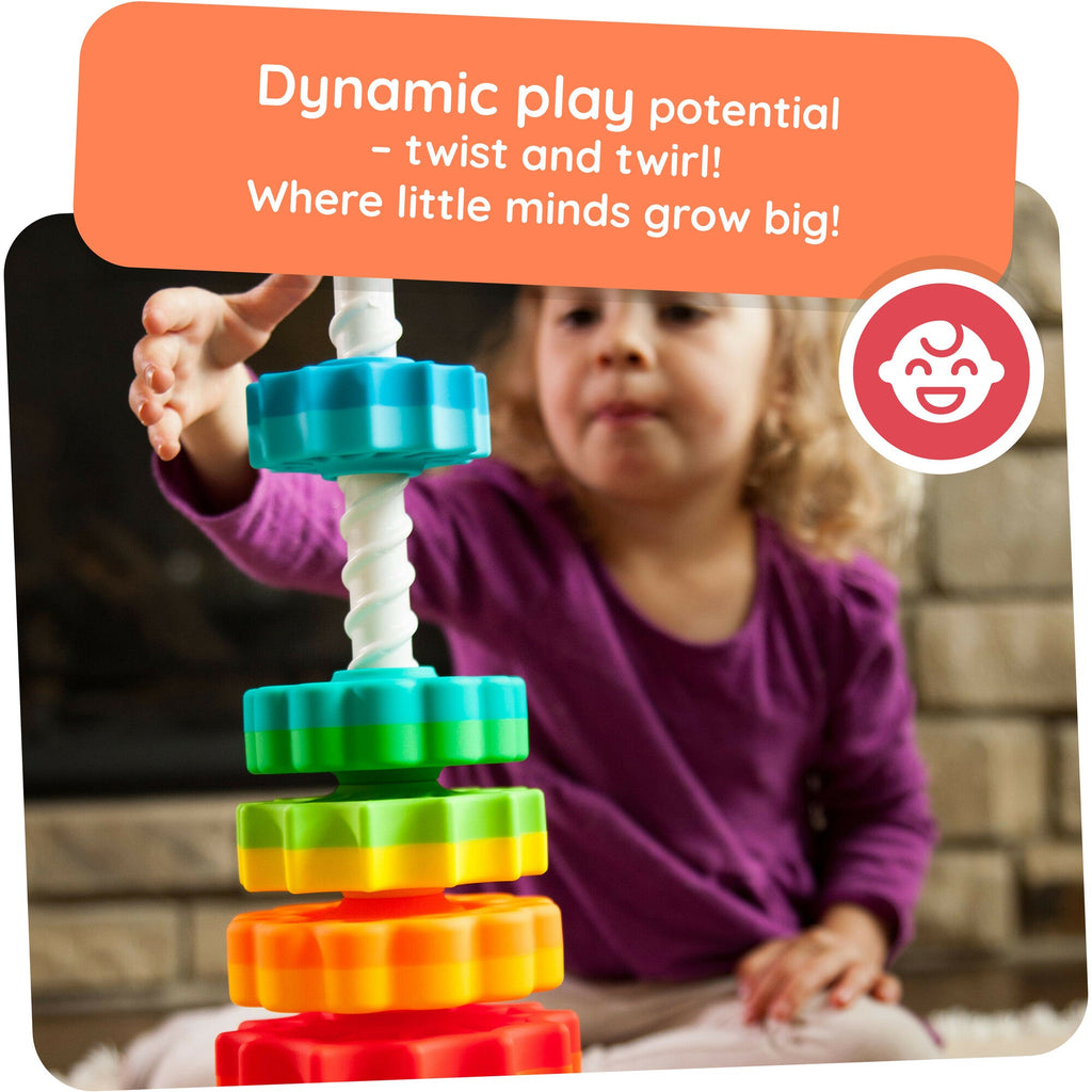 Fat Brain Toy Co - Fat Brain Toy Spin Again - Stapelspielzeug