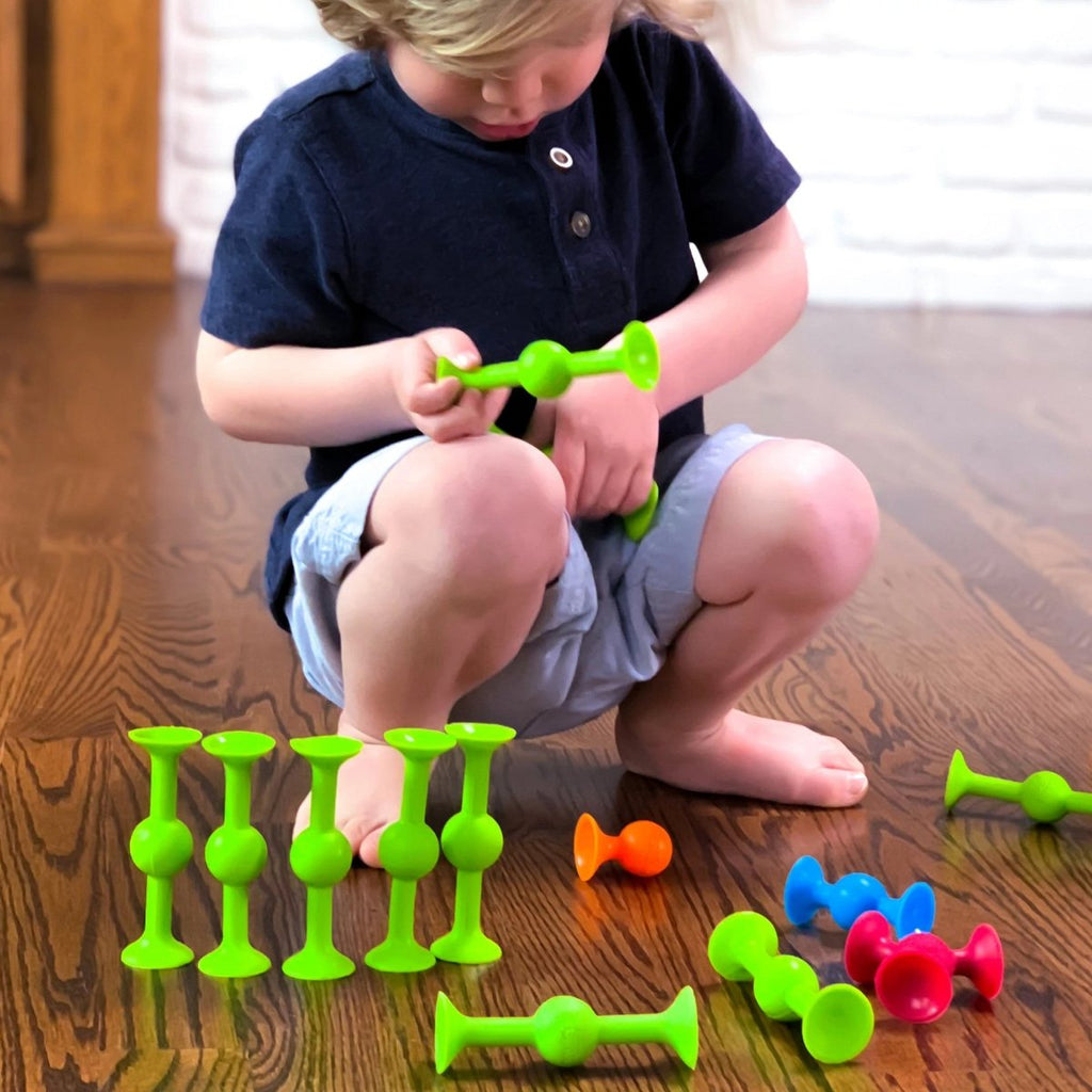 Fat Brain Toy Squigz – 22 - tlg. Stapelspielzeug - Little Baby Pocket