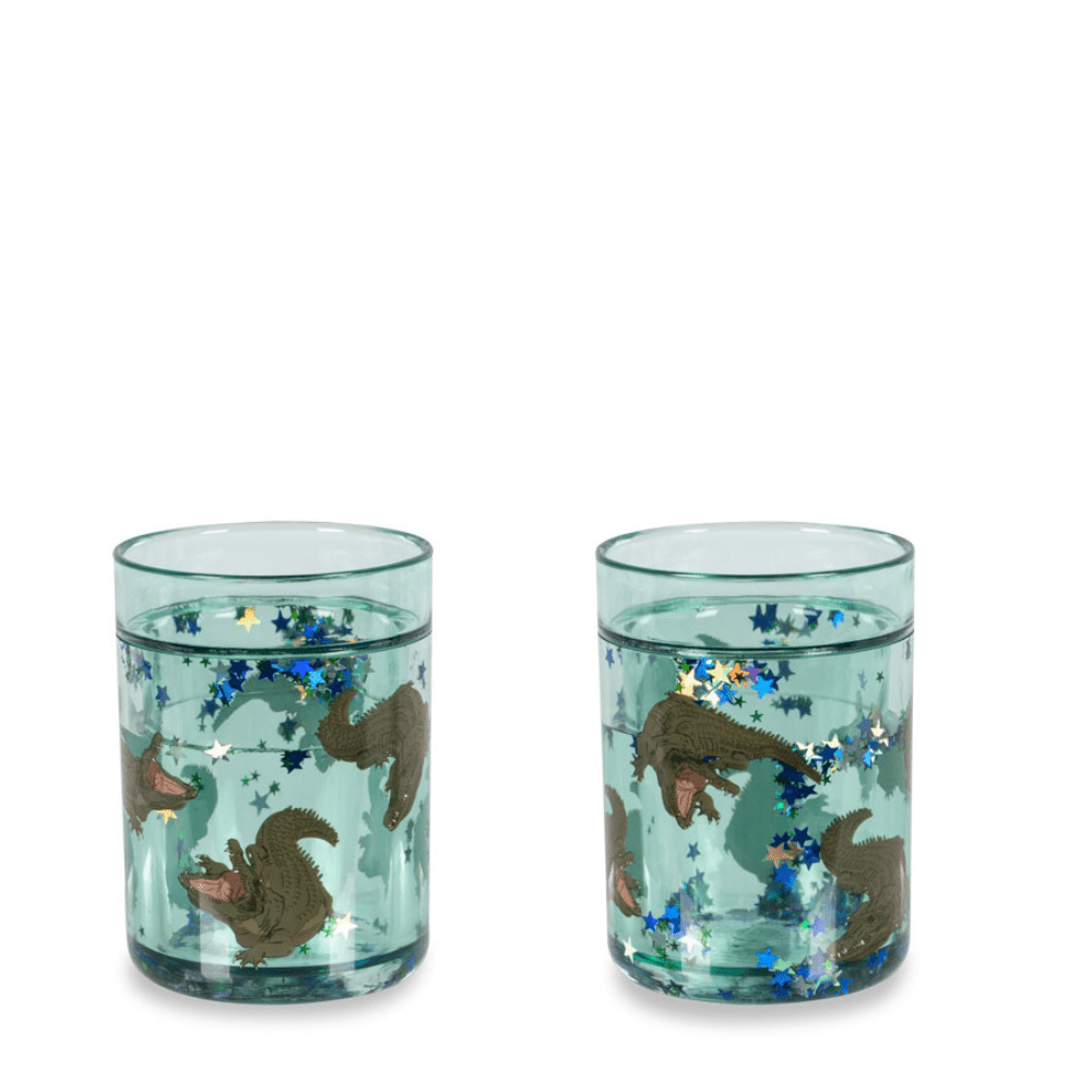 Glitzerbecher 2er Set Crocodile - Little Baby Pocket