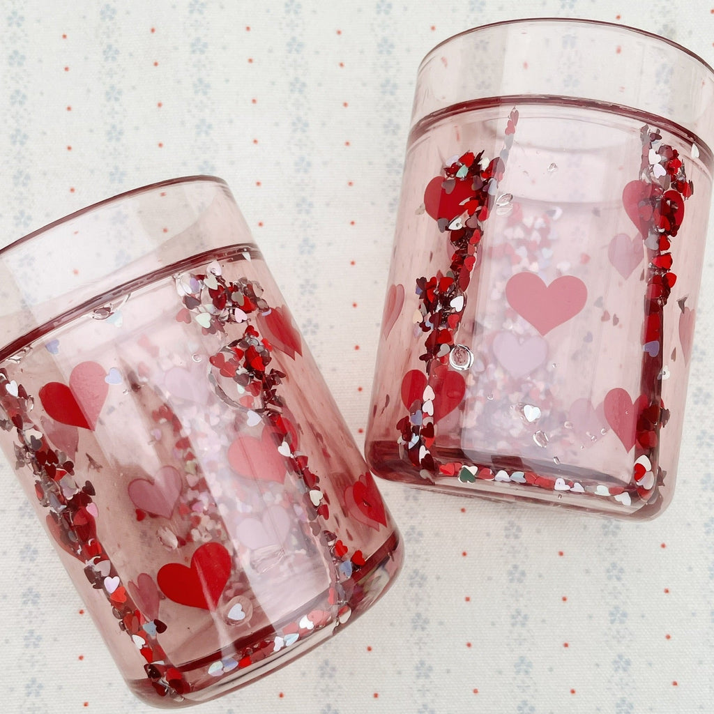 Glitzerbecher 2er Set Heart - Little Baby Pocket