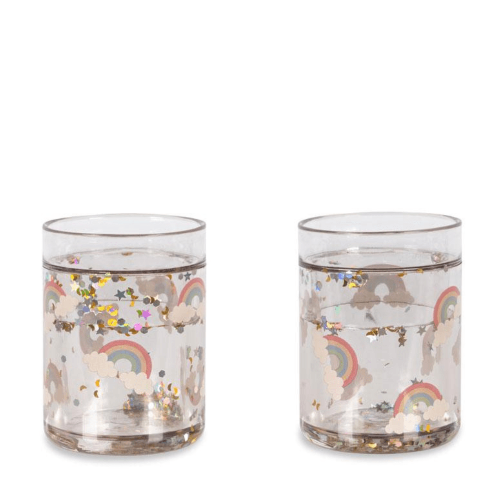 Konges Sløjd - Glitzerbecher 2er Set Rainbow