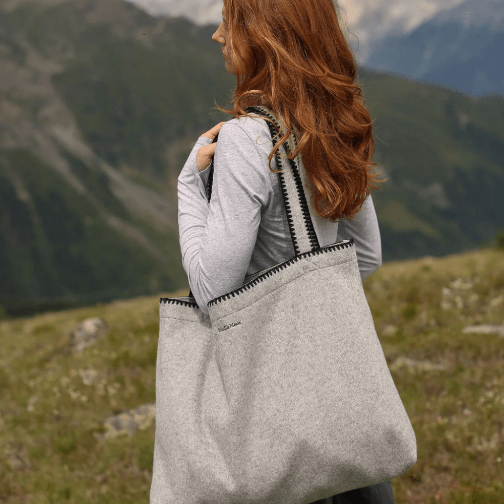 Grey Woolish Mom - Bag - Little Baby Pocket