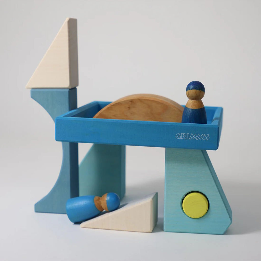Grimm´s Bauspiel Blau - Holzspielzeug - Little Baby Pocket