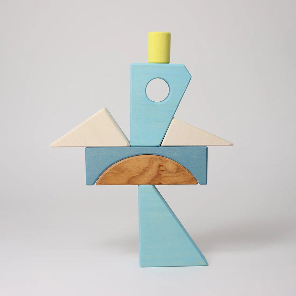 Grimm´s Bauspiel Blau - Holzspielzeug - Little Baby Pocket