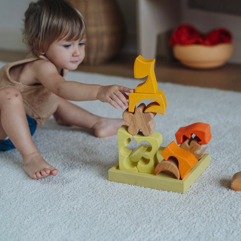 Grimm´s Bauspiel Gelb - Holzspielzeug - Little Baby Pocket