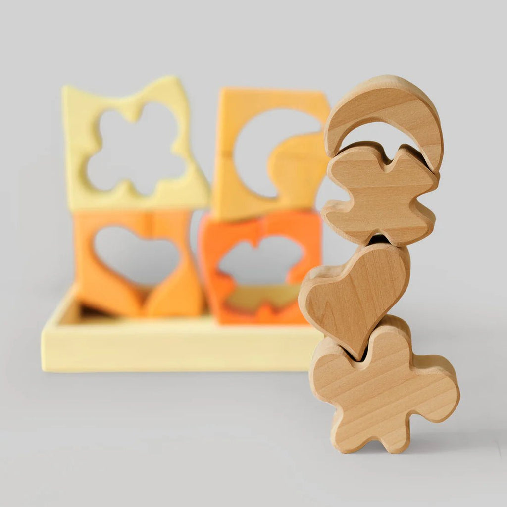 Grimm´s Bauspiel Gelb - Holzspielzeug - Little Baby Pocket