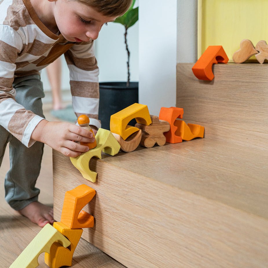 Grimm´s Bauspiel Gelb - Holzspielzeug - Little Baby Pocket